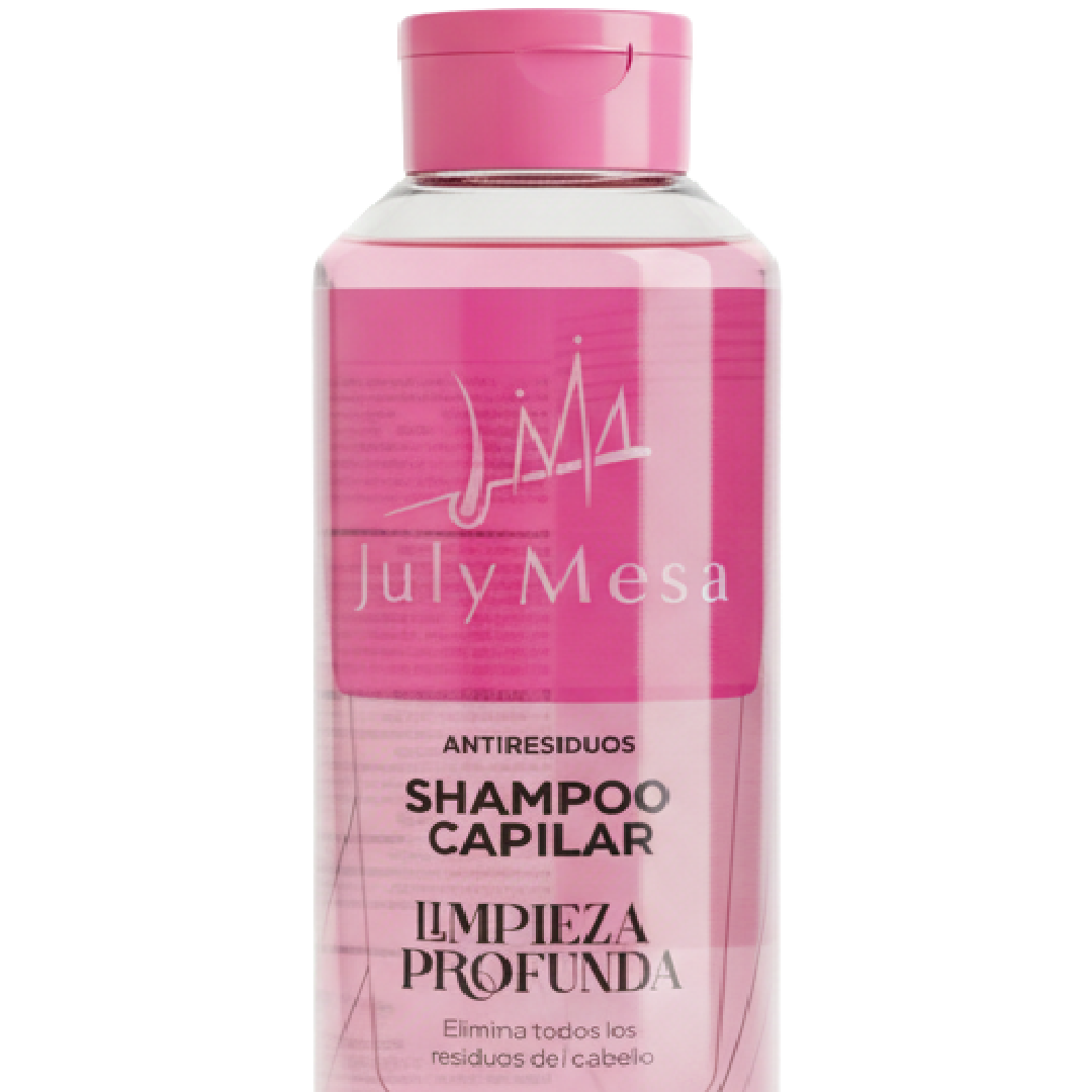 Medio Plano De Producto De Shampoo Capilar Limpieza Profunda En July Mesa Alisados Y Belleza Capilar